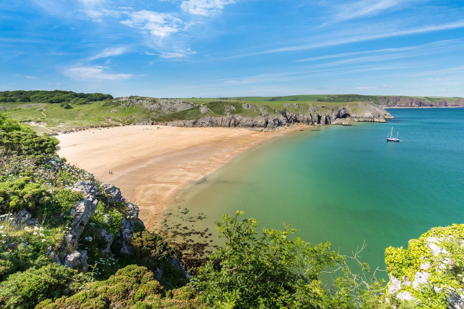 FYG9R5 Barafundle Bay  Pembrokeshire