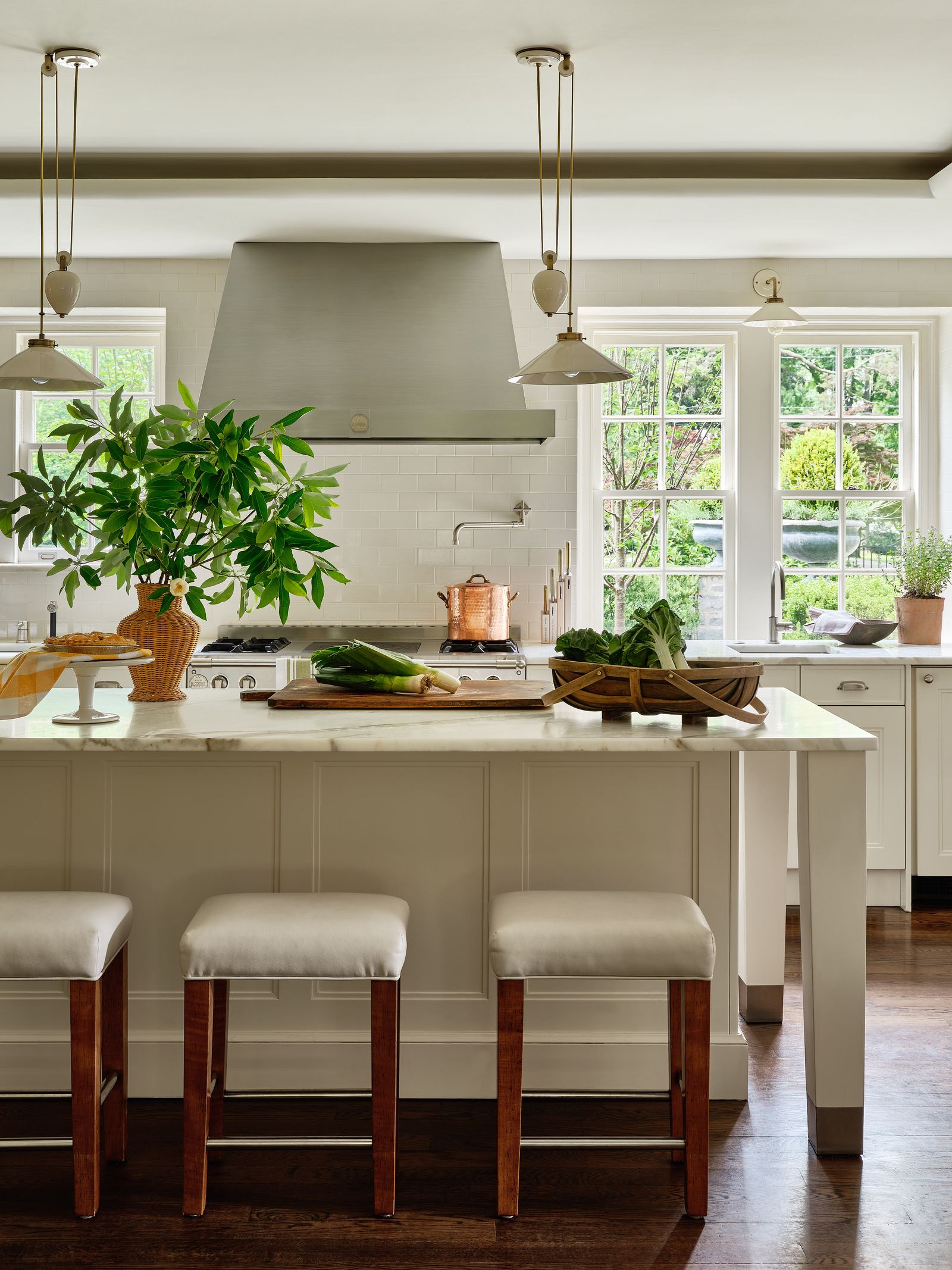 The kitchen of this historic Philadelphia house was in “great shape” and required only small cosmetic work which...