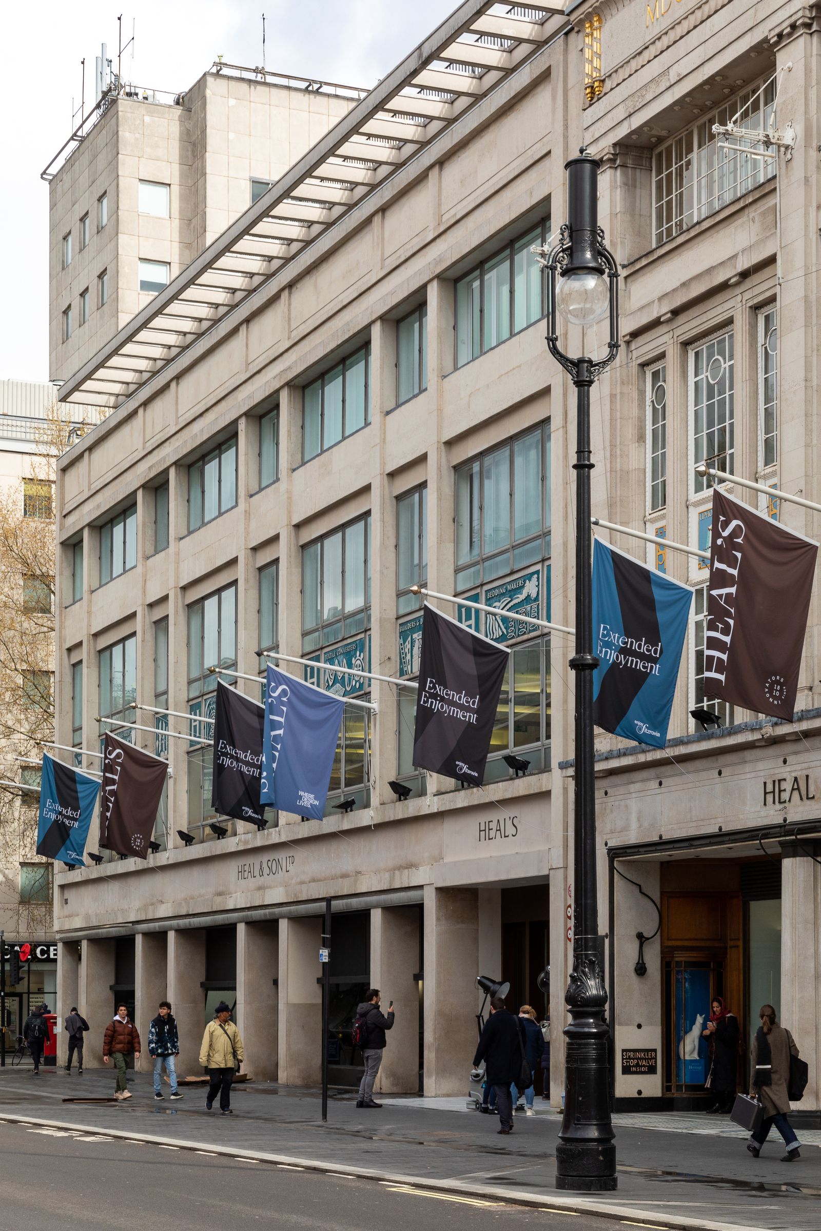 The Heal's flagship store on Tottenham Court Road London.