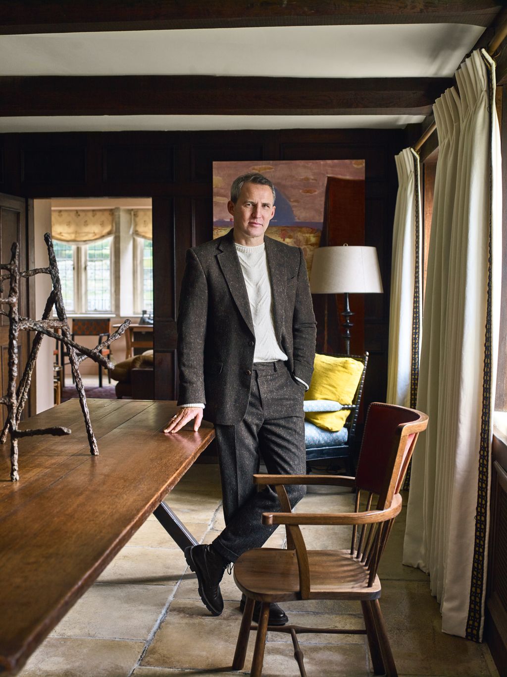 Twenty years spent working in modern art before he set up his own studio in 2020 mean that James Mackie's interiors are...