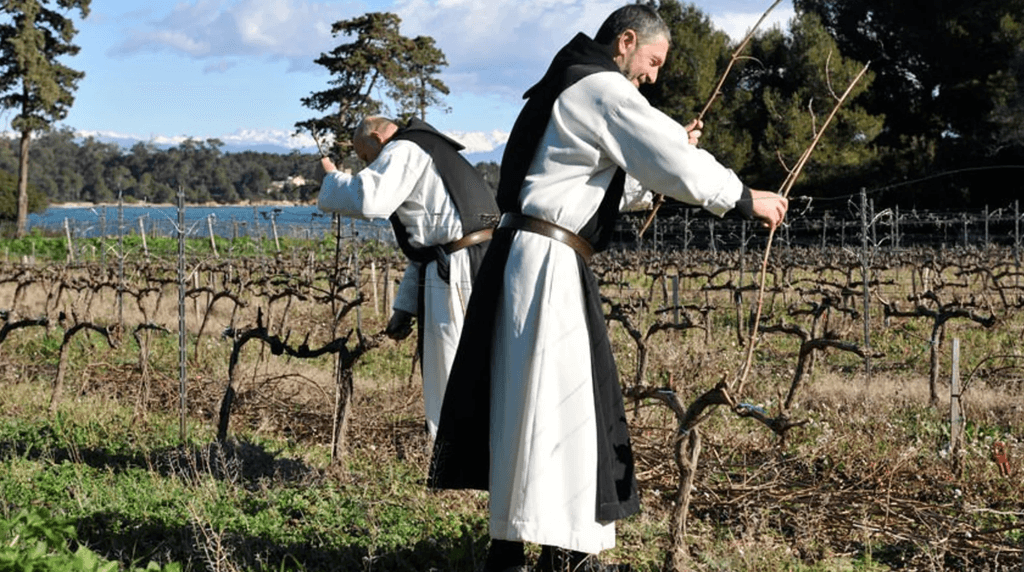 Just off the coast of the Cap d'Antibes is the teeny Île SaintHonorat whose inhabitants are exclusively comprised of a...