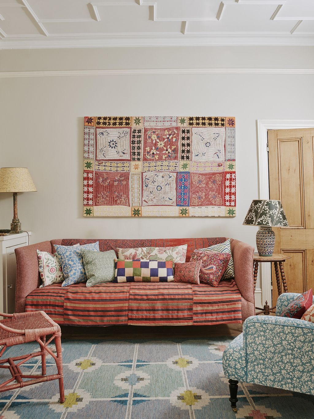 In the ground floor snug previously an uninteresting walkthrough to the kitchen Tamsin drew on the colours of a...