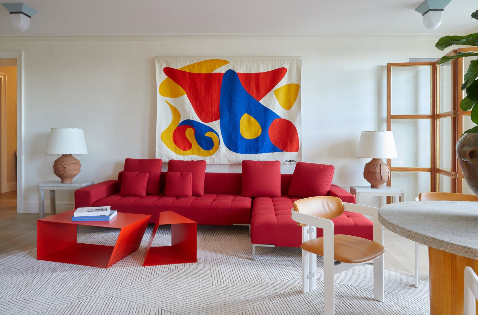 ‘In the family room Calder tapestries are perfect because you can hit a ball into them—no foul