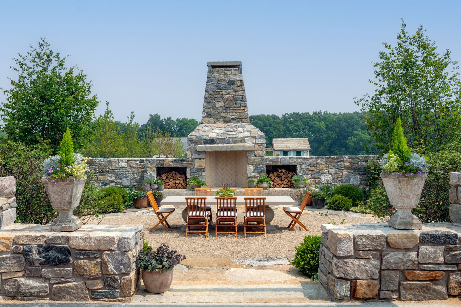 Inside a British couple's comfortable farmhouse on the rolling hills of America's midwest