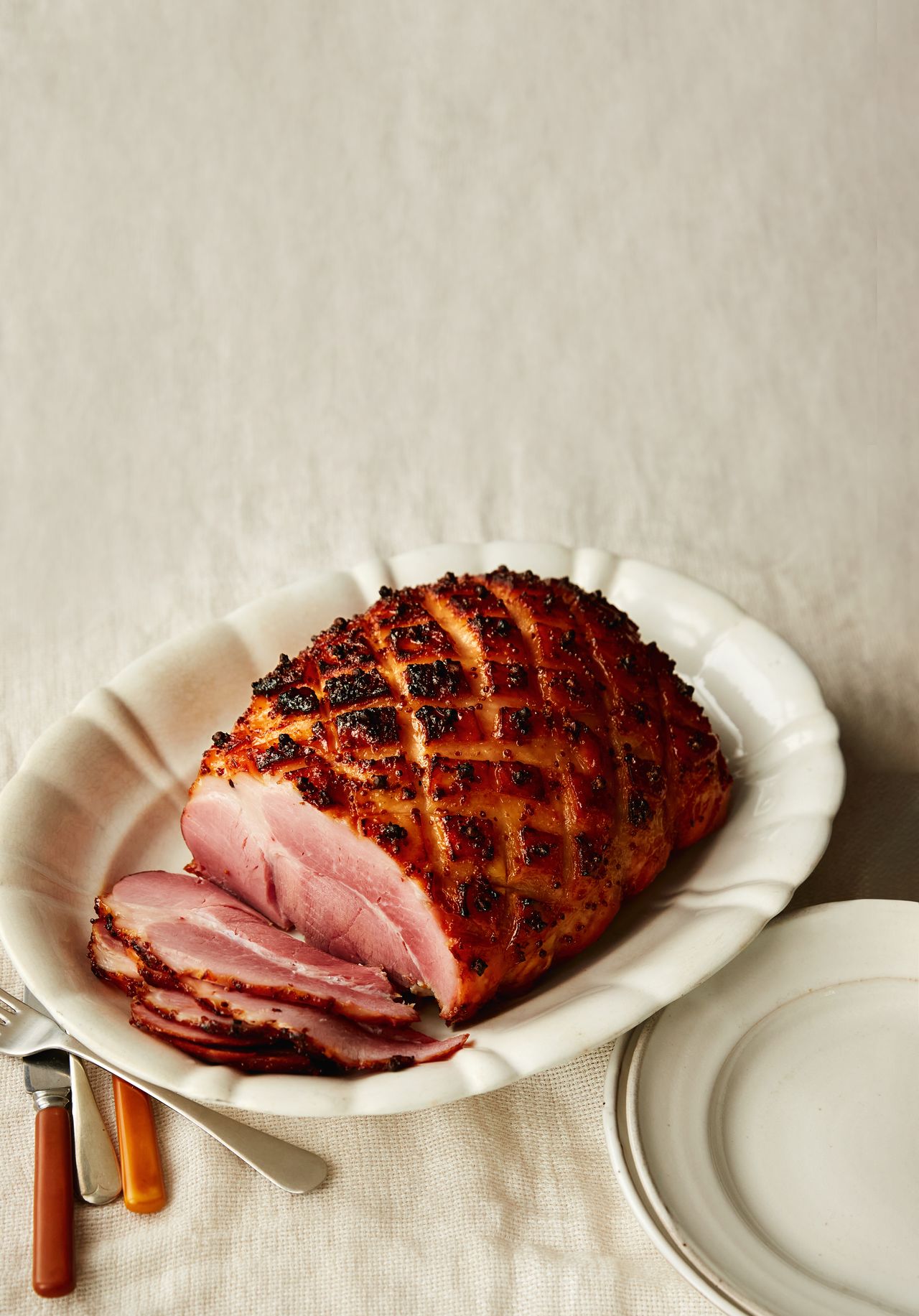 Glazed ham