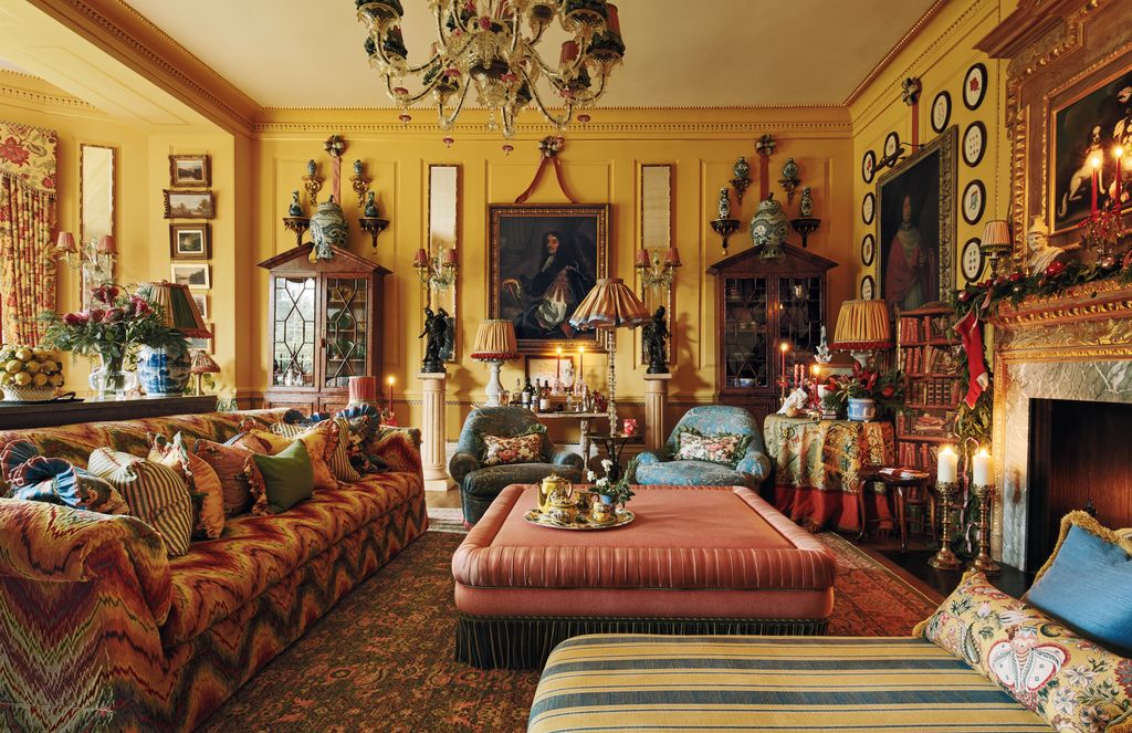 And Objects ‘Binderton sofa in Fadini Borghis ‘Budapest fabric and a daybed in ‘Colbert Stripe by Pukka Fabre in celeste...