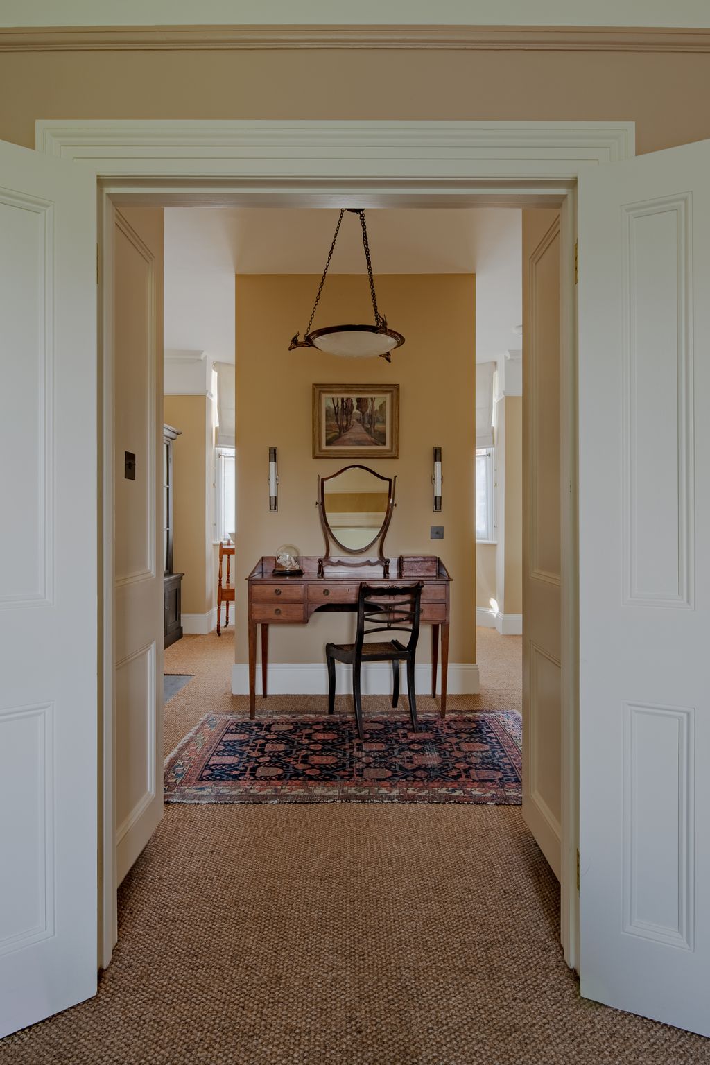 Charlotte Boundy chose ‘Bath Stone by Little Greene for the dressing room of this Victorian house in Oxford which...
