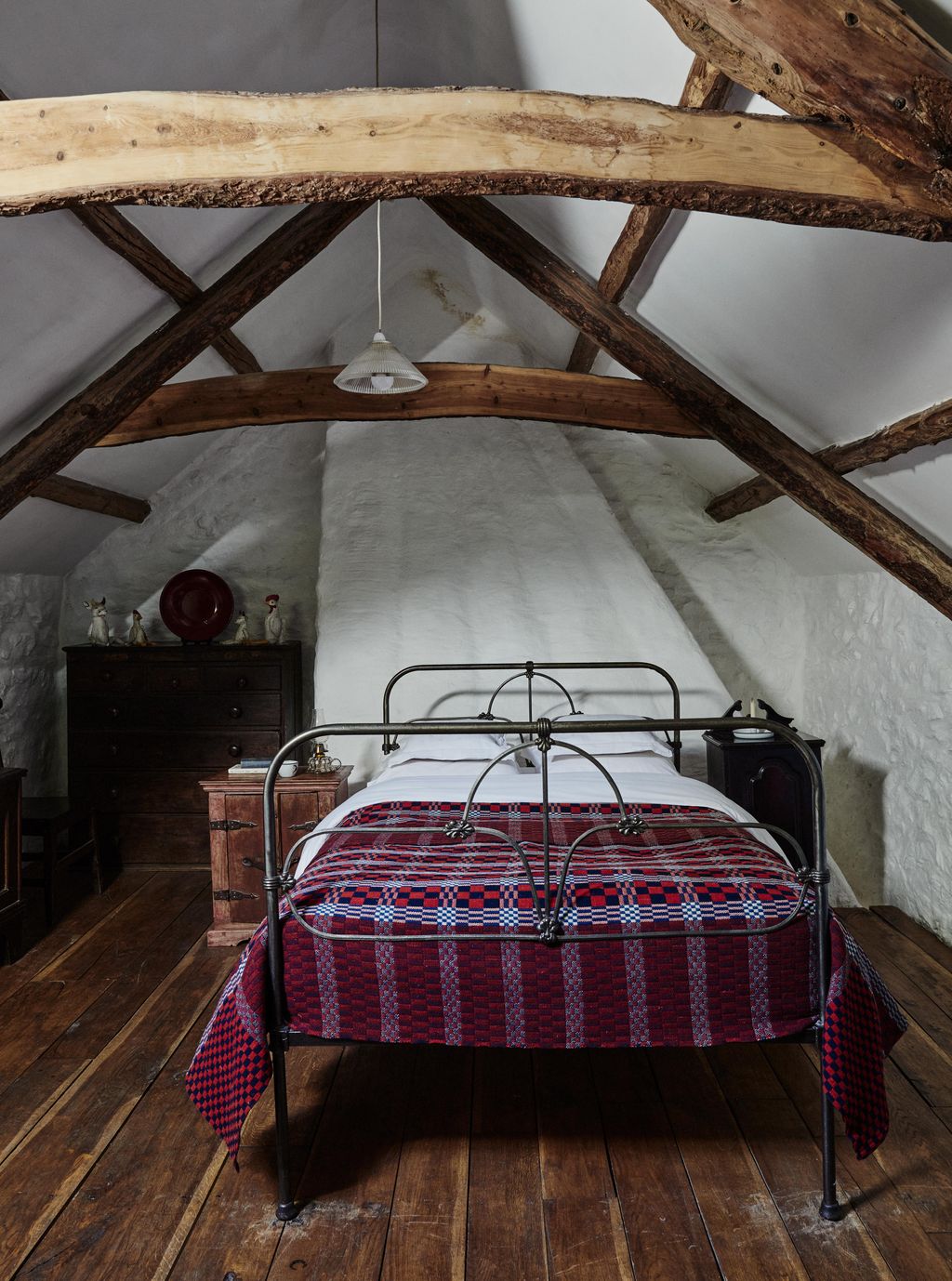 The narrow loom quilt belonged to Dorians great great grandparents narrow loom because it was woven on a loom about the...