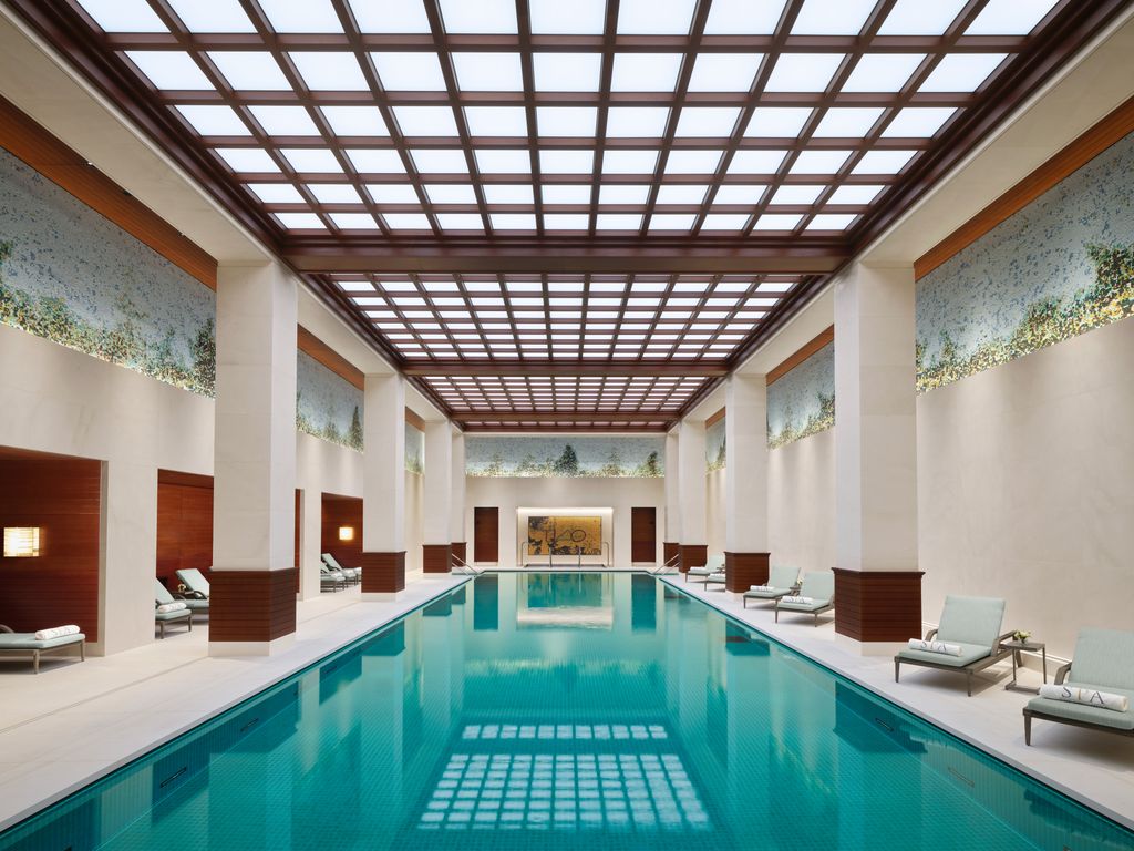 One of London's most talkedabout new hotel openings of recent years has a suitably spectacular spa stretching over two...