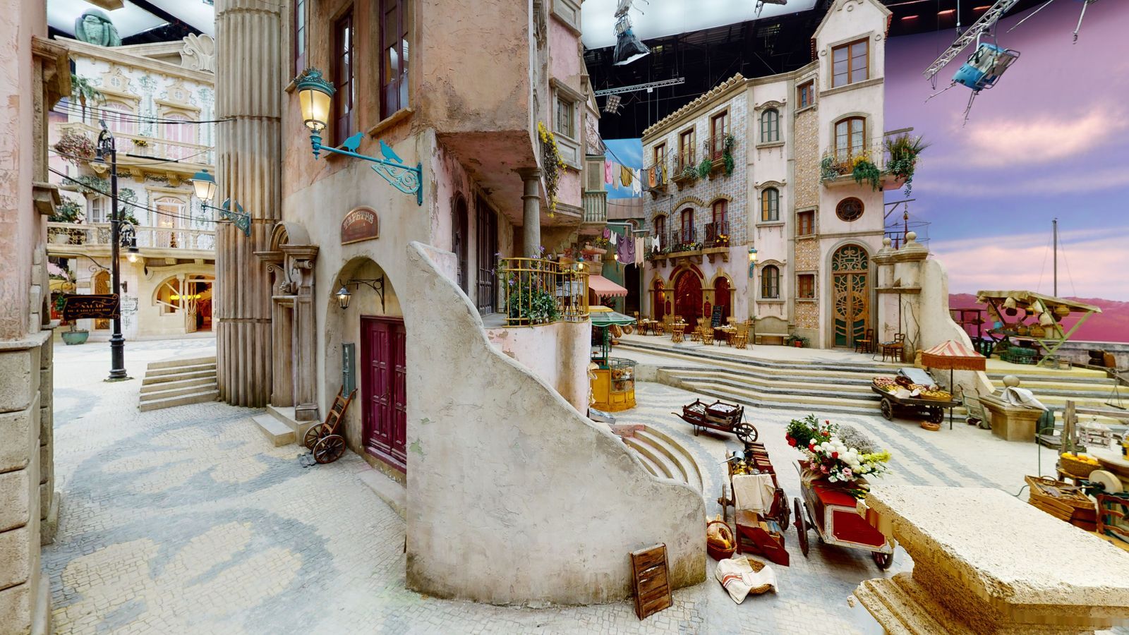 The set for Libson was particularly ambitious with a 170footlong and 60foothigh scenic backdrop painted by hand. Once...