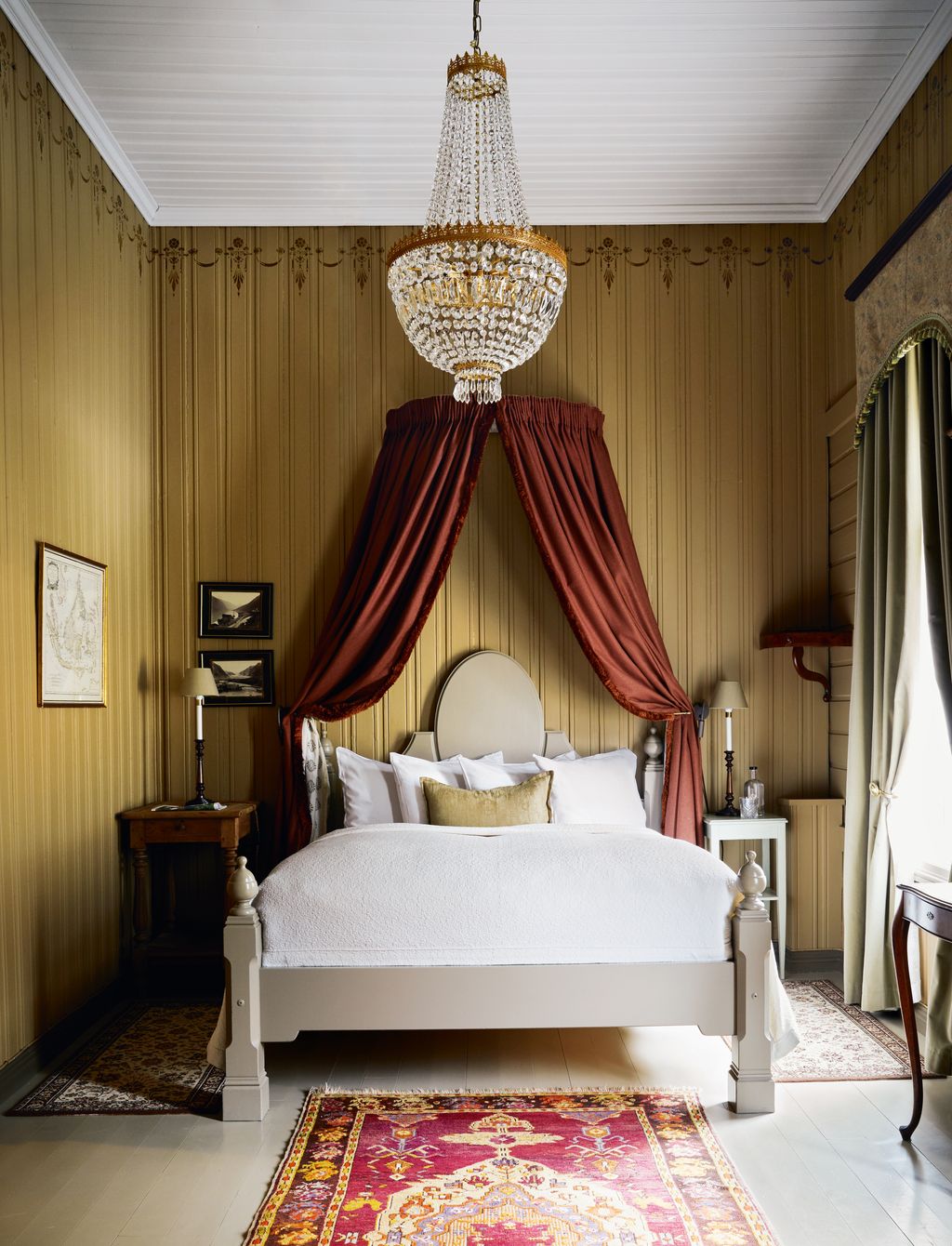 One of the elegant refurbished rooms at Hotel Union Oye.