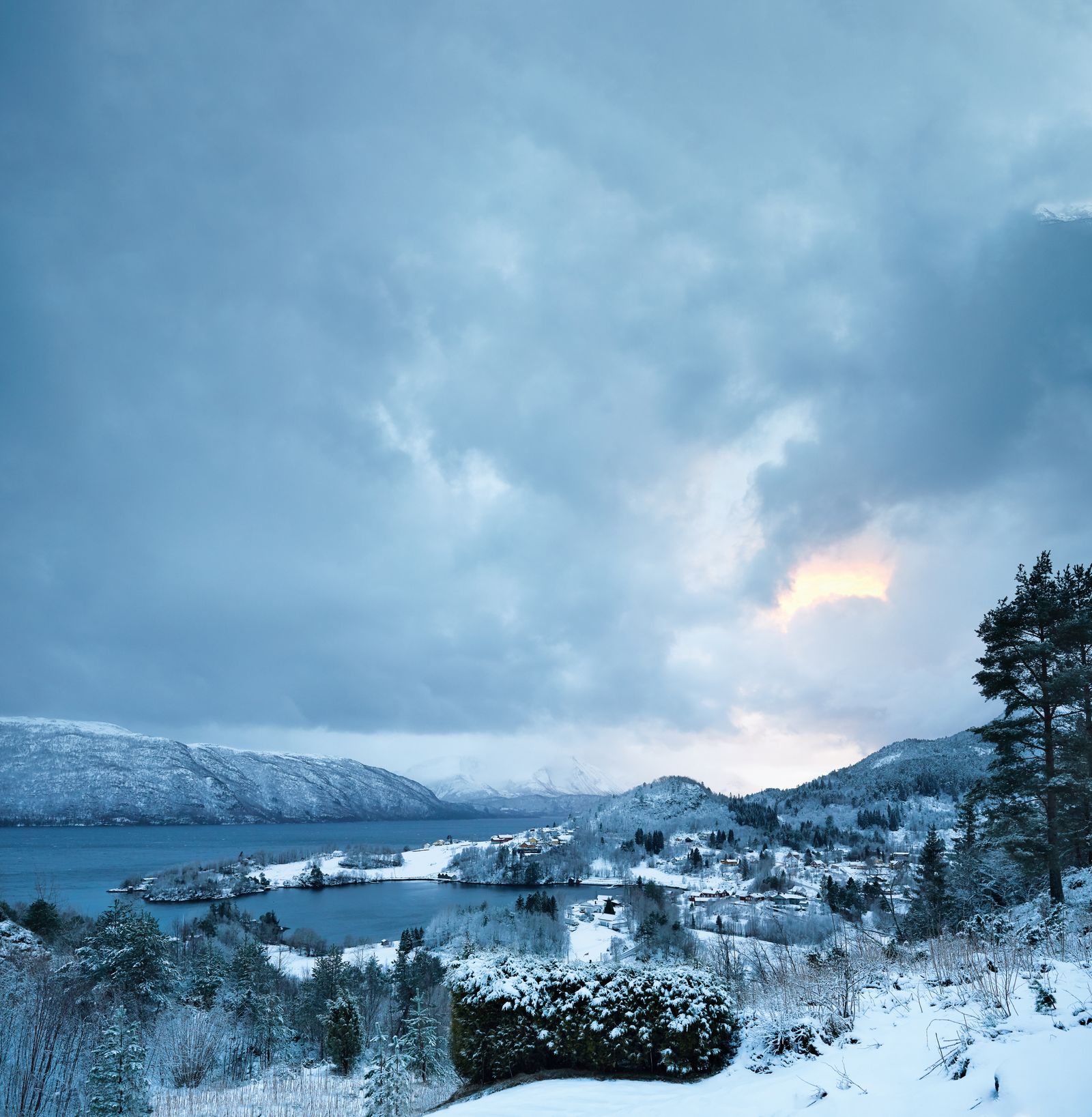 The view from Storfjord Hotel