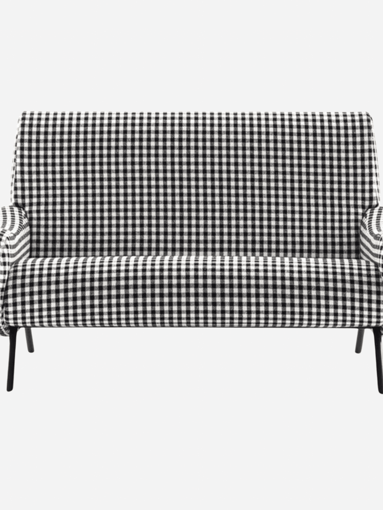 Image may contain: Couch, Furniture, Cushion, Home Decor, and Bench