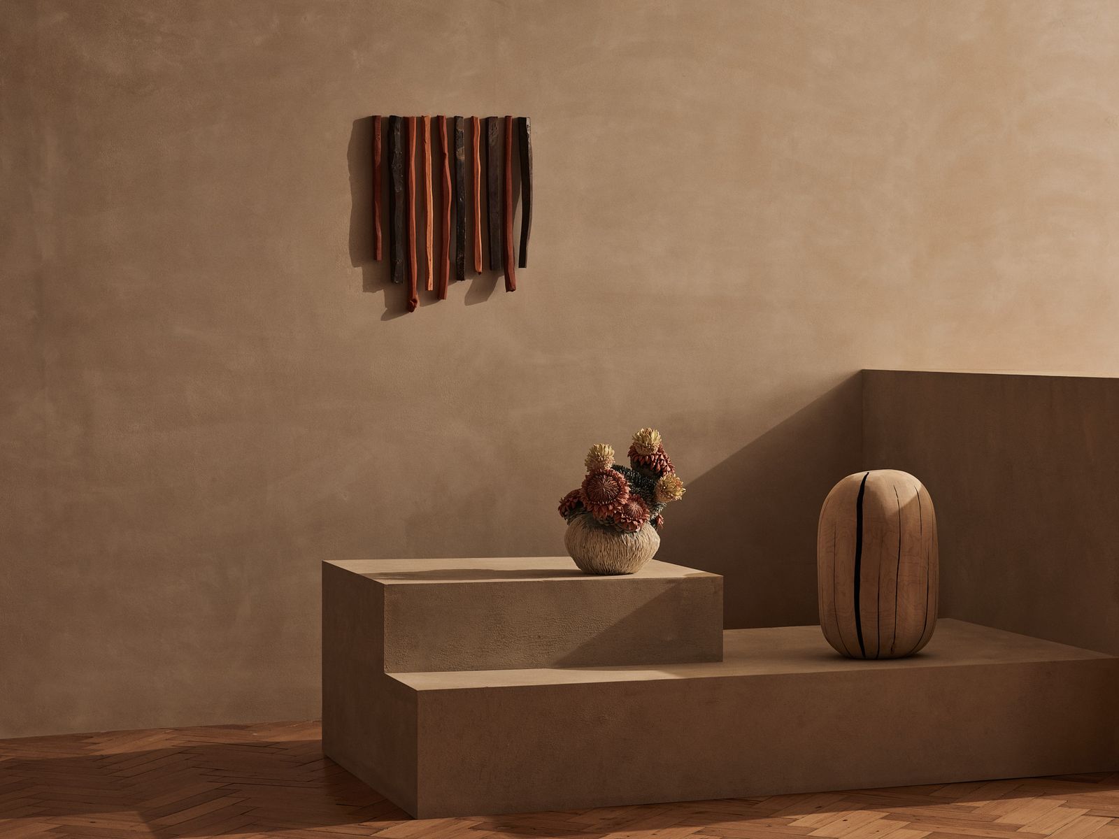 Image may contain Indoors Interior Design Corner Wood Pottery Jar Architecture Building and Wall