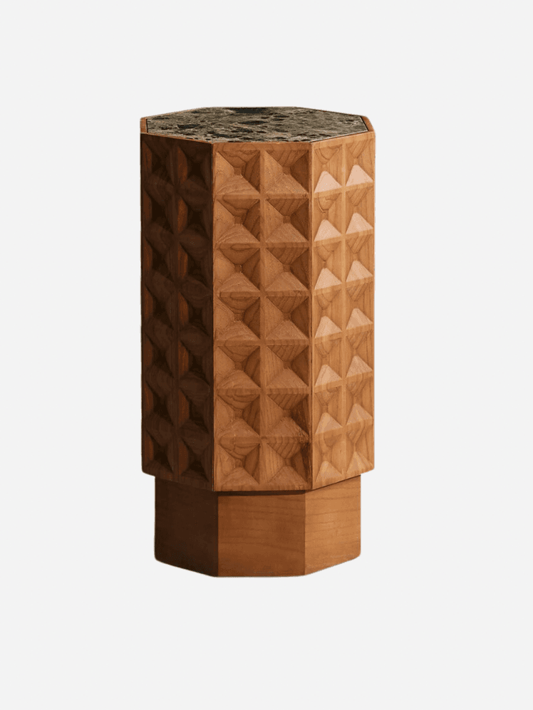 Image may contain: Jar, Cylinder, Pottery, Indoors, Interior Design, Vase, Mailbox, and Lamp