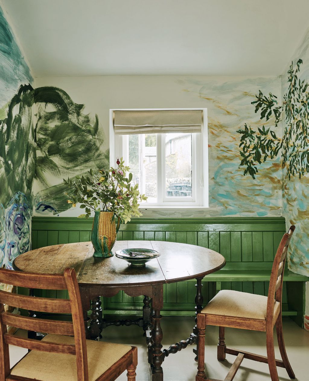 Image may contain Architecture Building Dining Room Dining Table Furniture Indoors Room Table and Chair