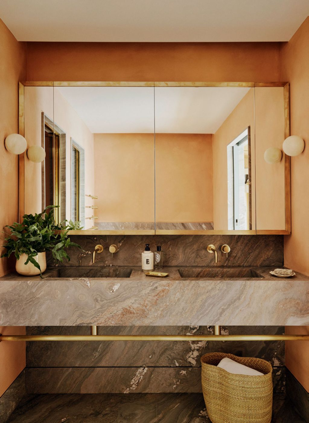 Image may contain Plant Indoors Interior Design Sink and Sink Faucet