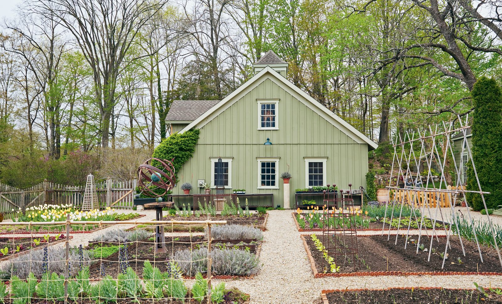 Image may contain Garden Nature Outdoors Architecture Building Cottage House Housing Gardening and Indoors