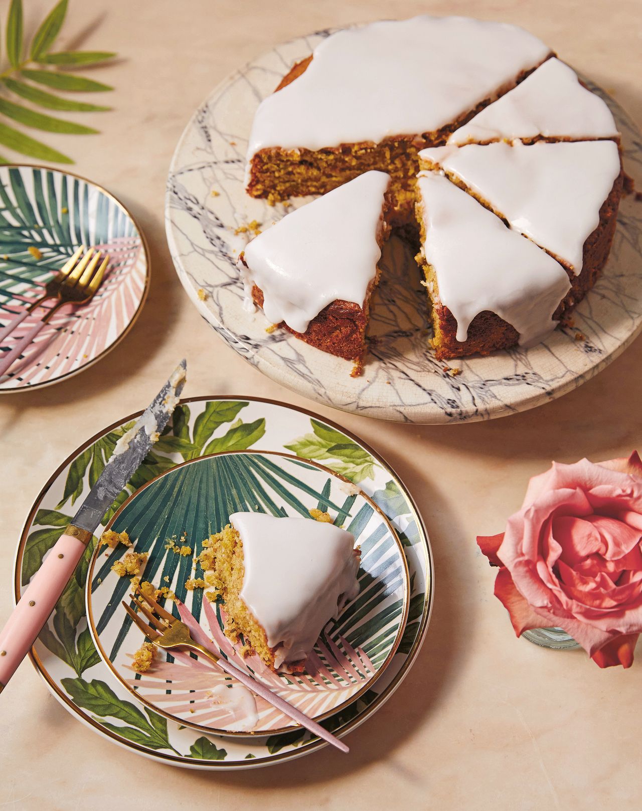 Image may contain Food Food Presentation Plate Cutlery Fork Blade Knife Weapon Cake Dessert and Sweets