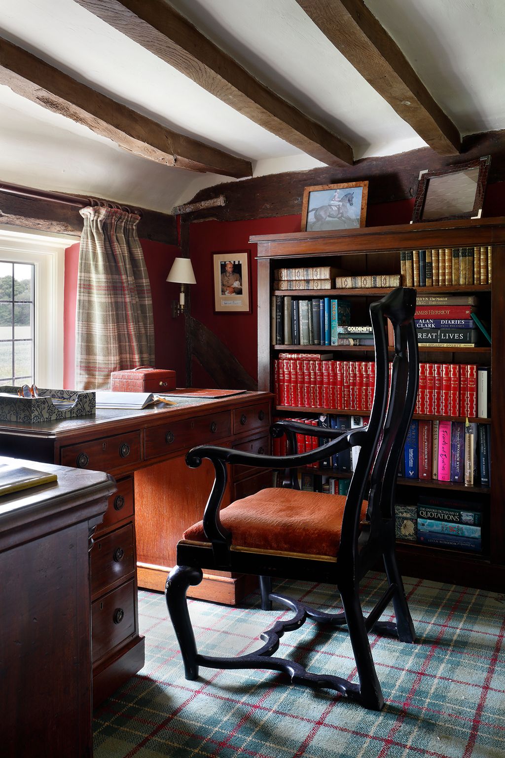 Image may contain Chair Furniture Art Painting Indoors Interior Design Lamp Wood Book Publication and Person