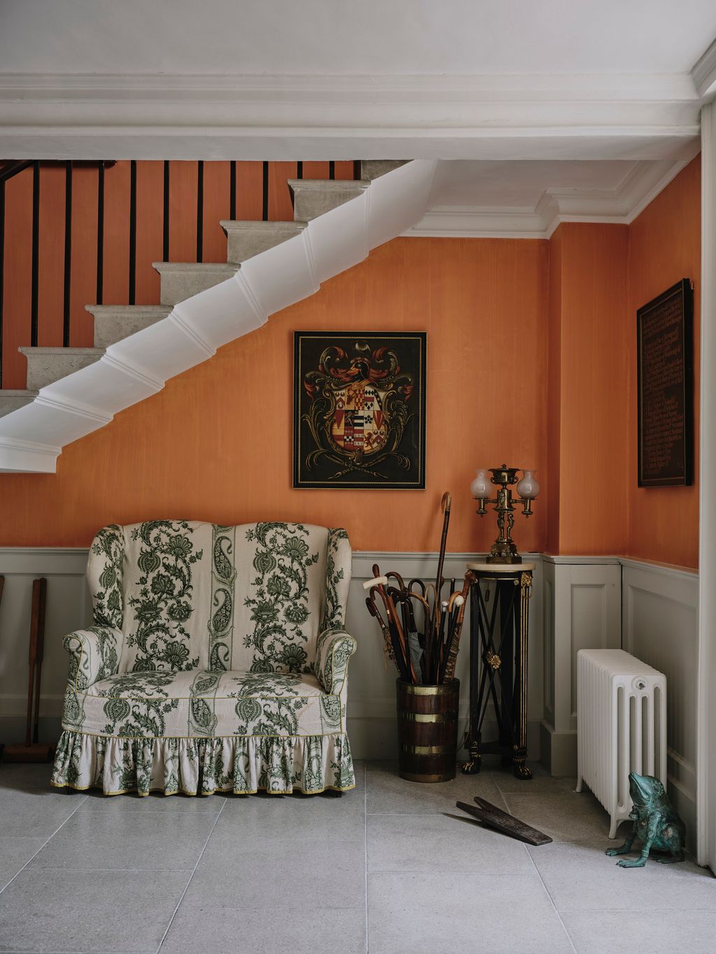 Image may contain Architecture Building Furniture Indoors Living Room Room House Housing and Staircase