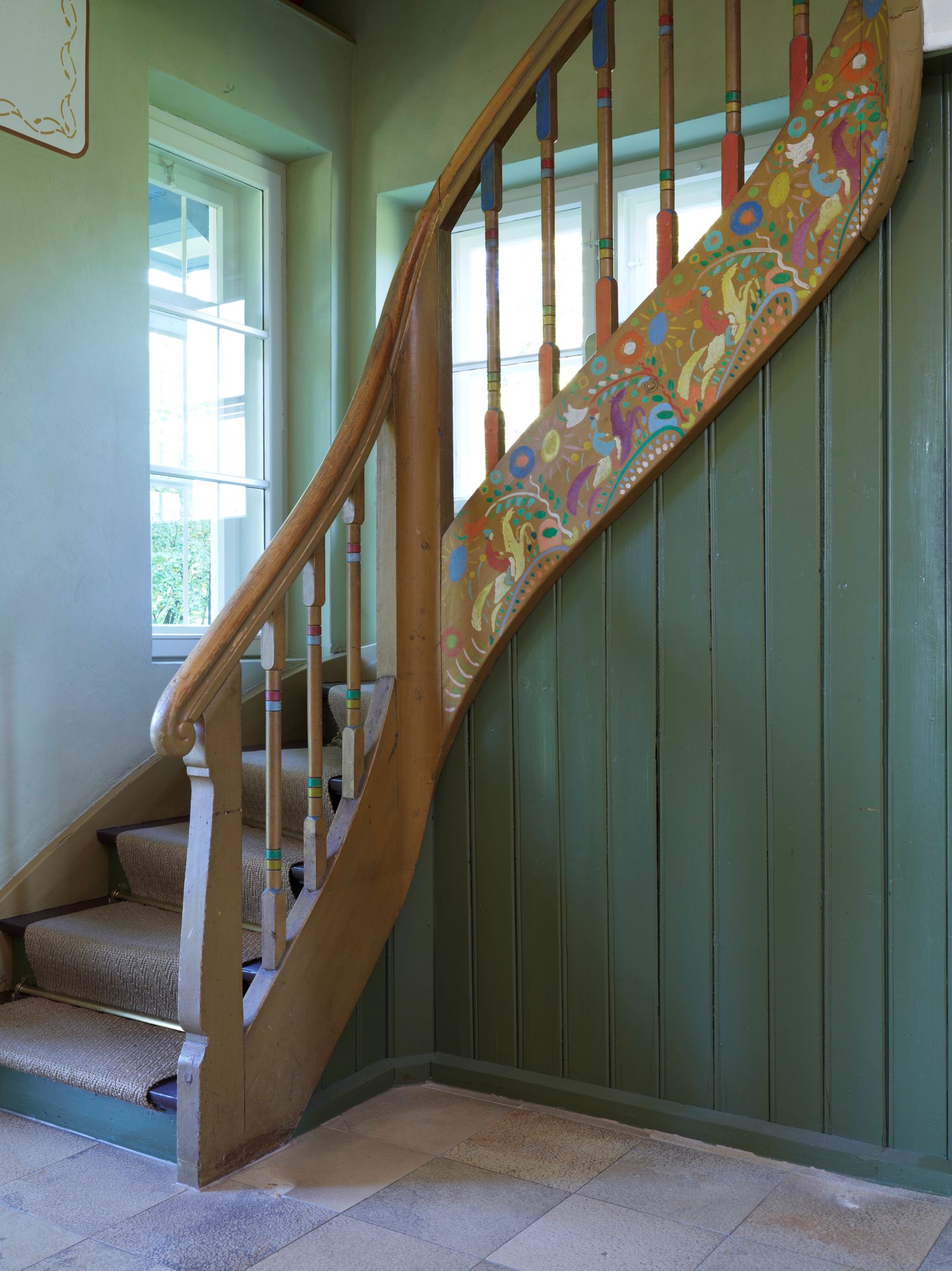 Image may contain Architecture Building House Housing Staircase Indoors Interior Design and Foyer