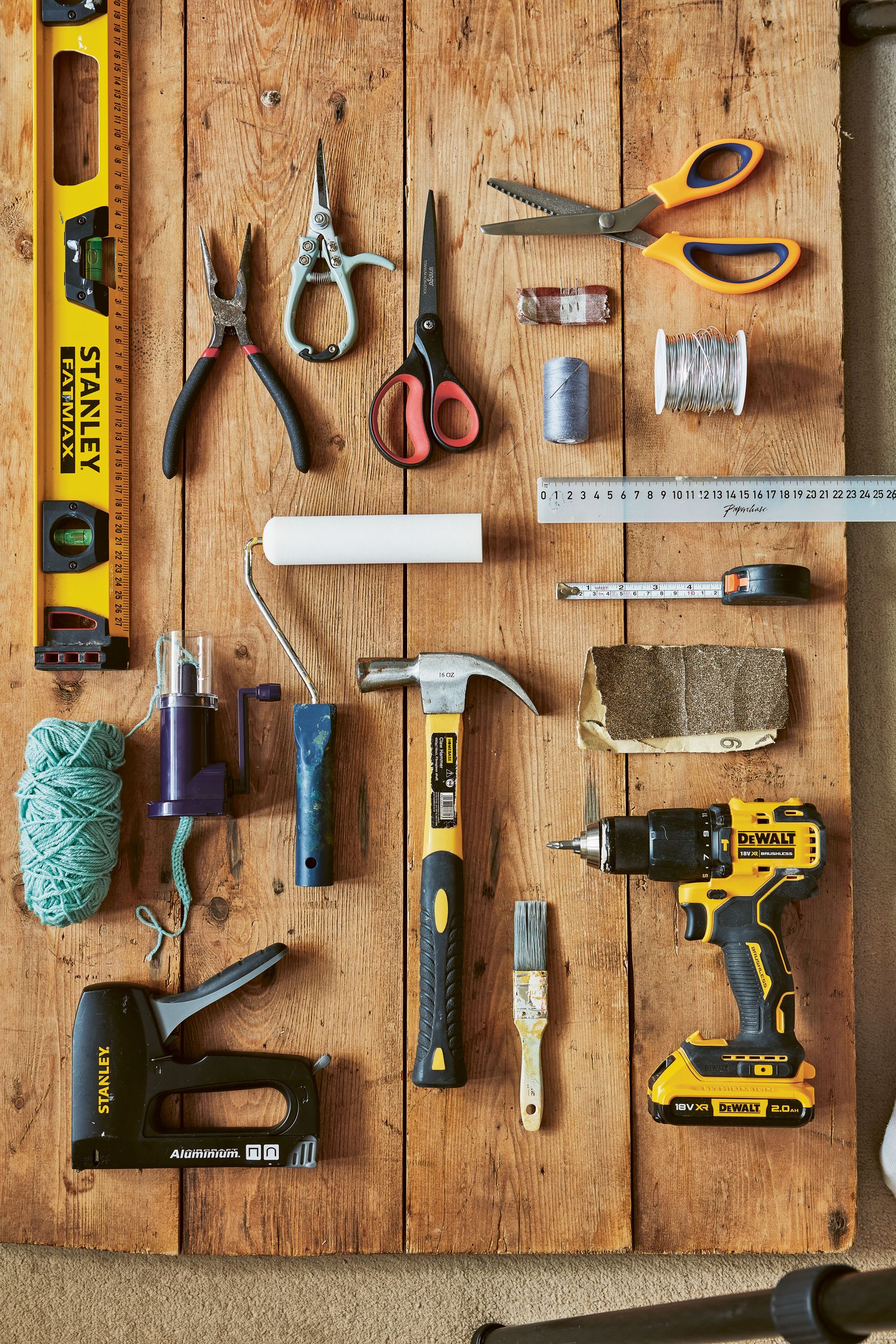 Image may contain Device Power Drill Tool Hammer and Scissors