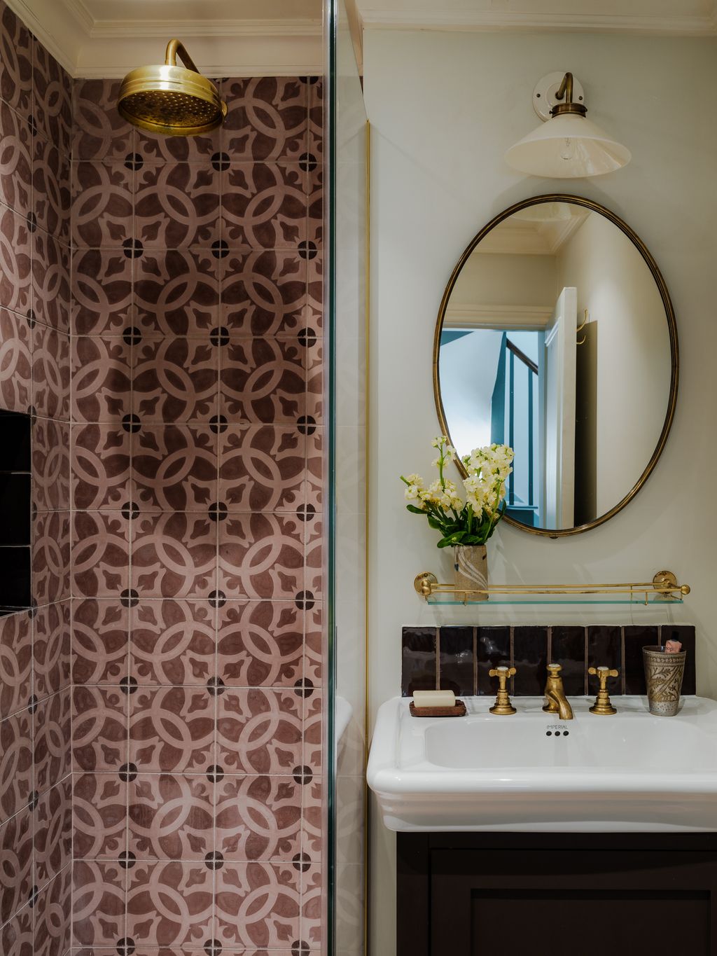 Image may contain Sink Sink Faucet Lamp Indoors and Interior Design