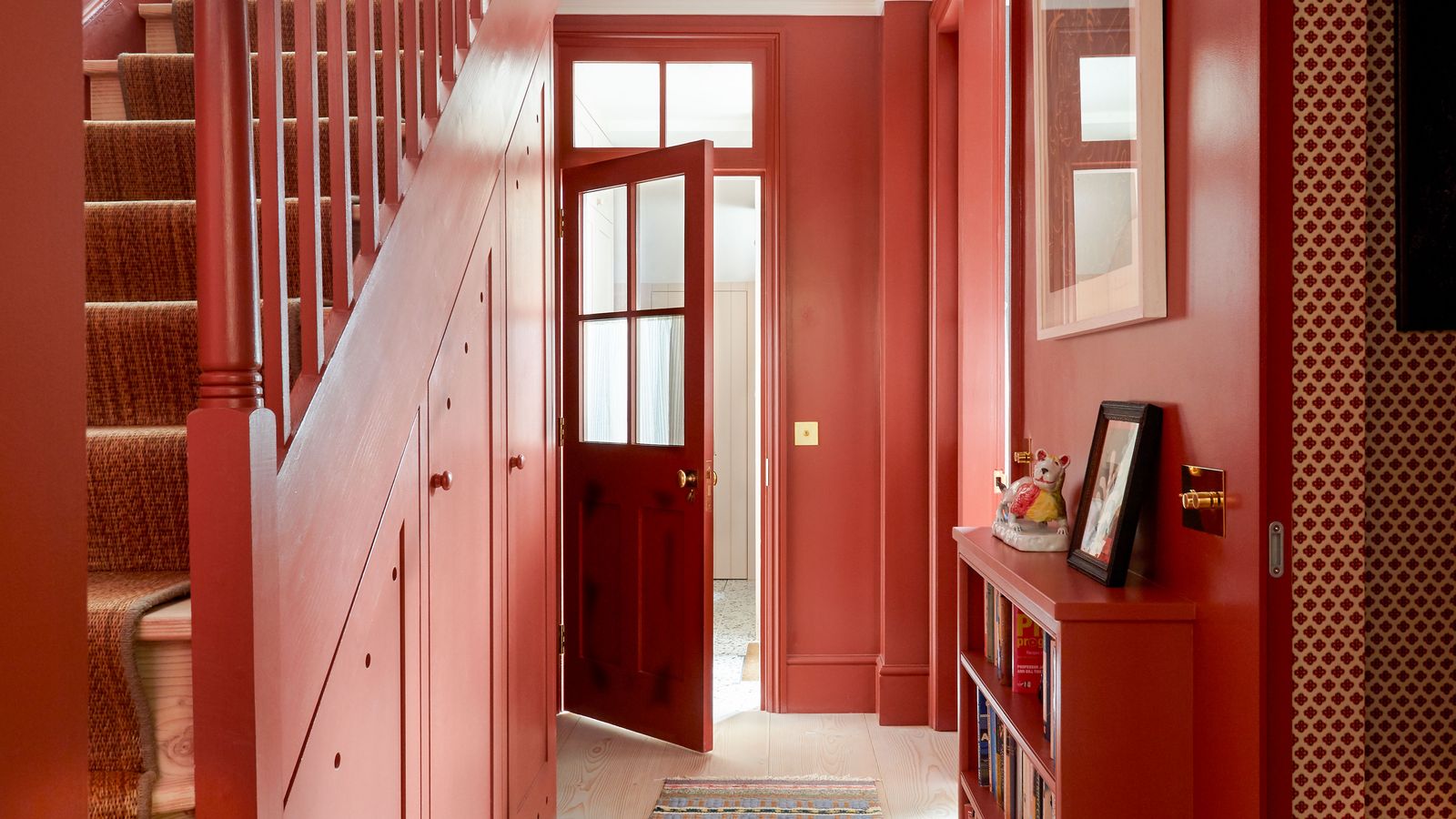 Image may contain: Art, Painting, Architecture, Building, House, Housing, Staircase, Indoors, Interior Design, and Home Decor