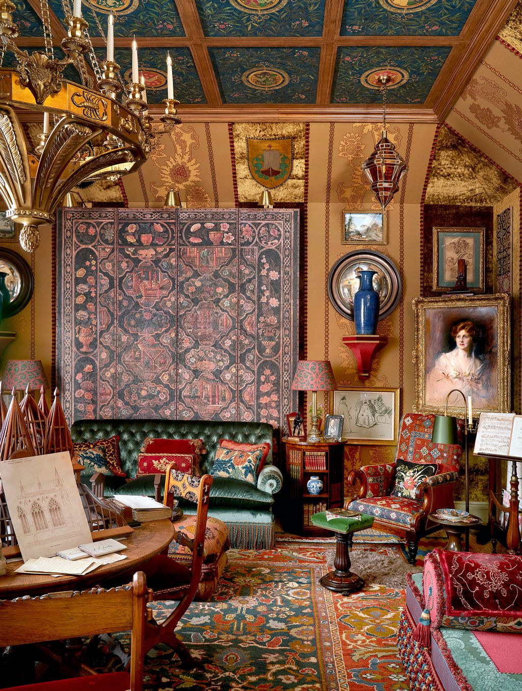 Image may contain Home Decor Architecture Building Furniture Indoors Living Room Room Art Painting and Adult