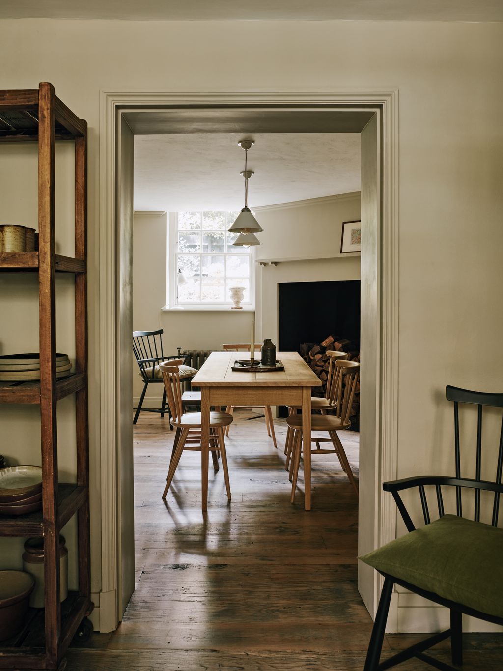 Image may contain Architecture Building Dining Room Dining Table Furniture Indoors Room Table and Interior Design