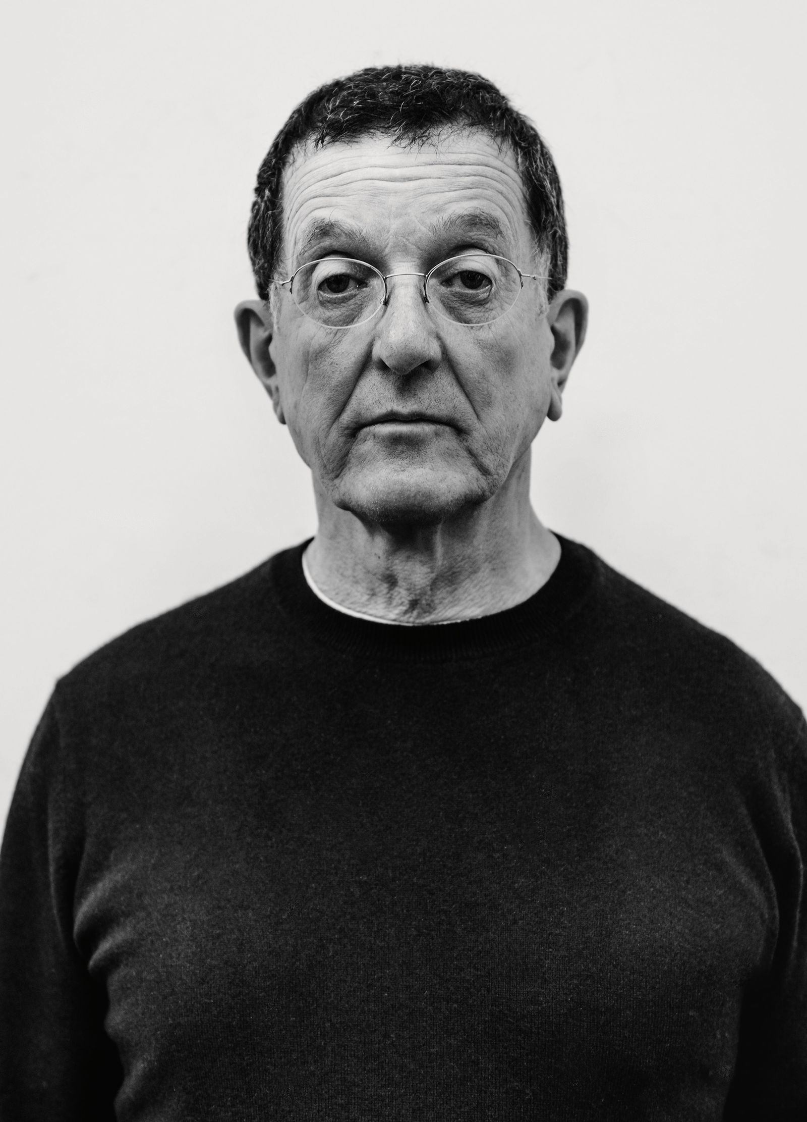 Image may contain Antony Gormley Face Head Person Photography Portrait Adult Body Part Neck and Accessories