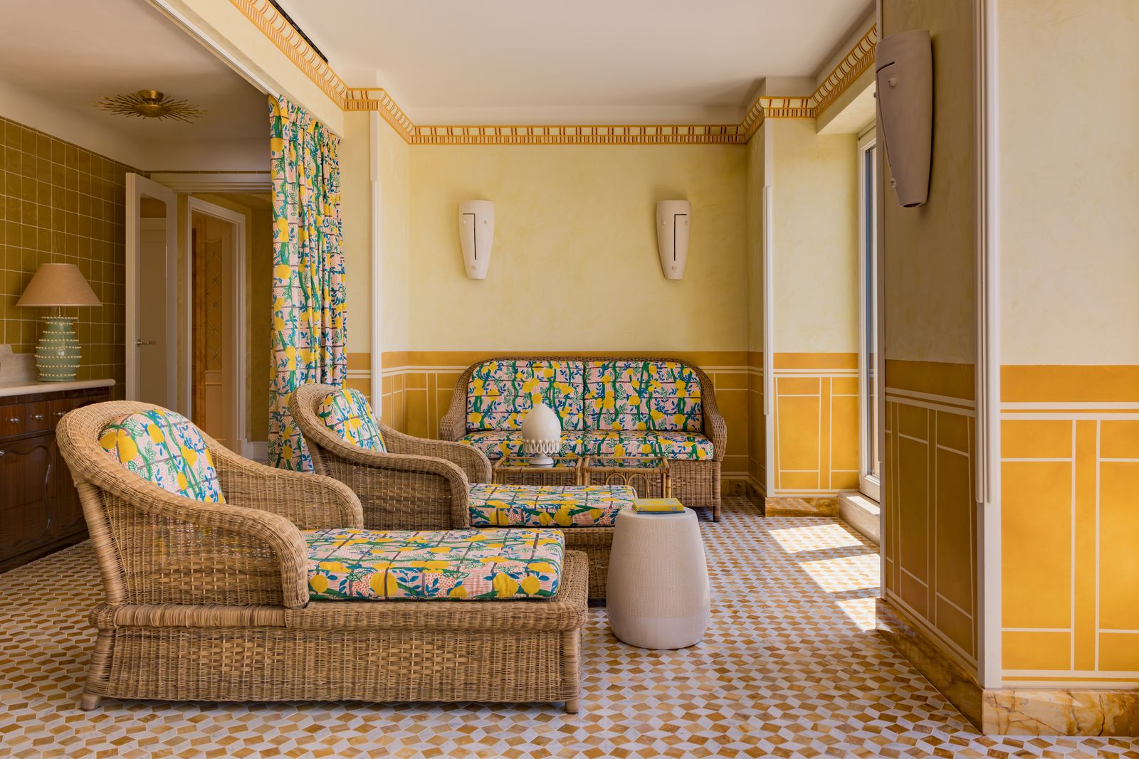 Image may contain Lamp Home Decor Architecture Building Furniture Indoors Living Room Room and Interior Design