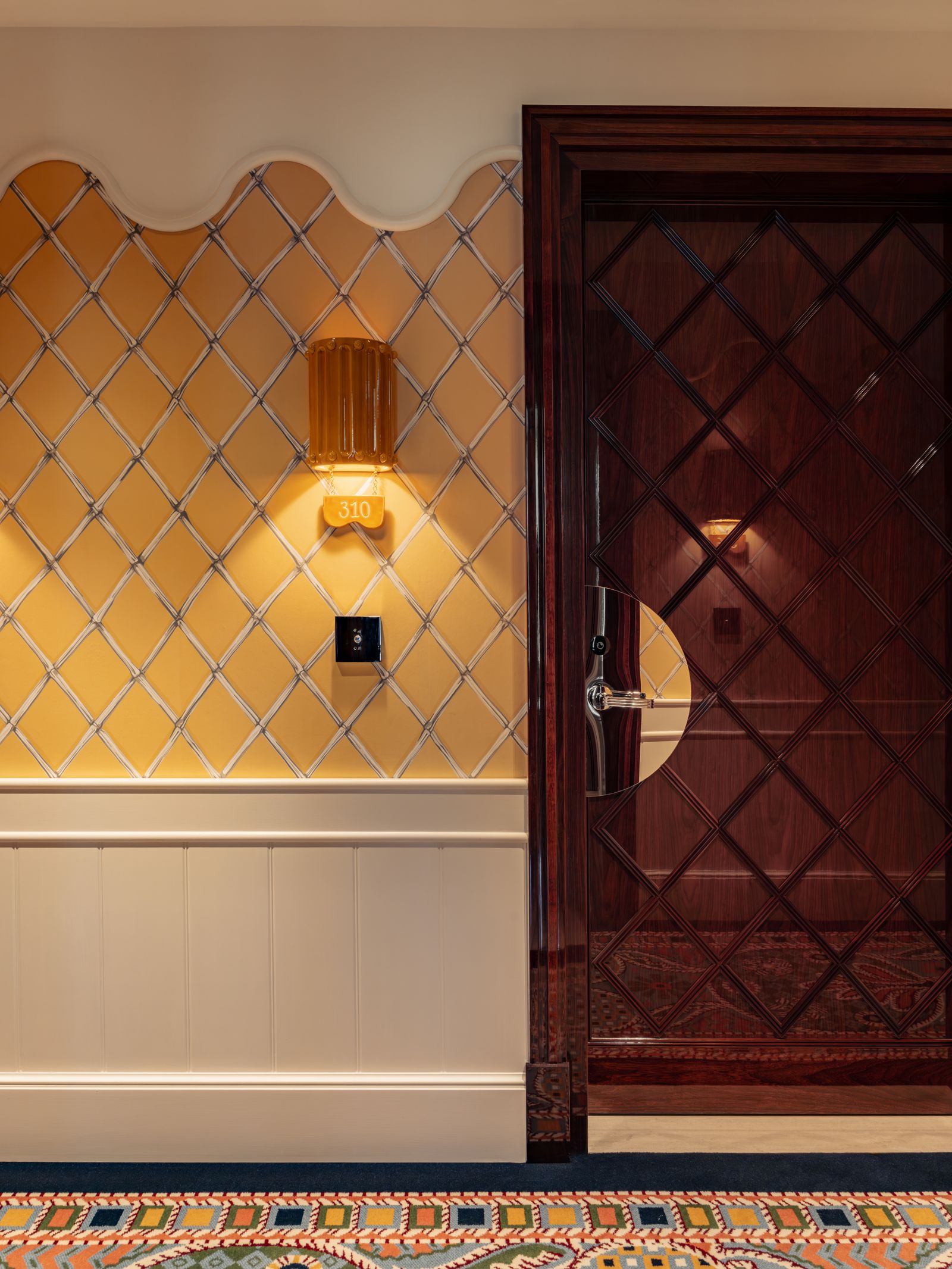 Image may contain Indoors Interior Design and Wood Panels