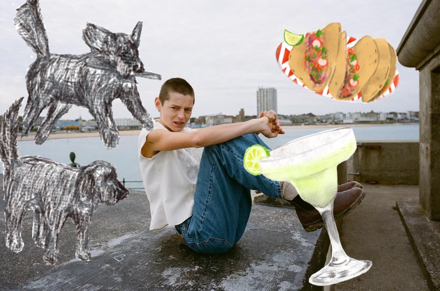 Image may contain Child Person City Face Head Photography Portrait Animal Canine Dog Mammal Pet Urban and Water
