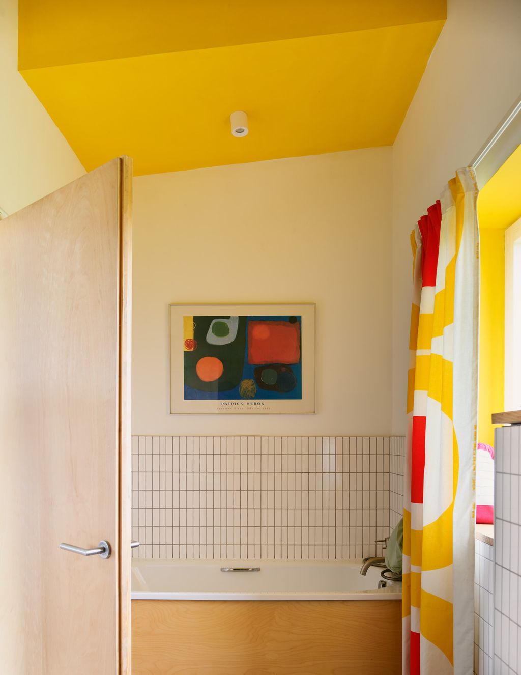 Image may contain Indoors Interior Design Art Painting Bathing Bathtub Person Tub Sink Sink Faucet and Corner