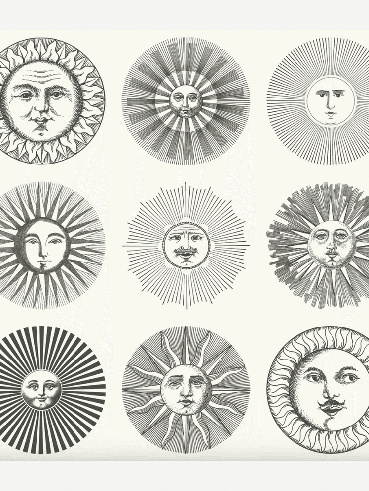 Image may contain: Home Decor, Art, Face, Head, Person, Drawing, Machine, and Wheel