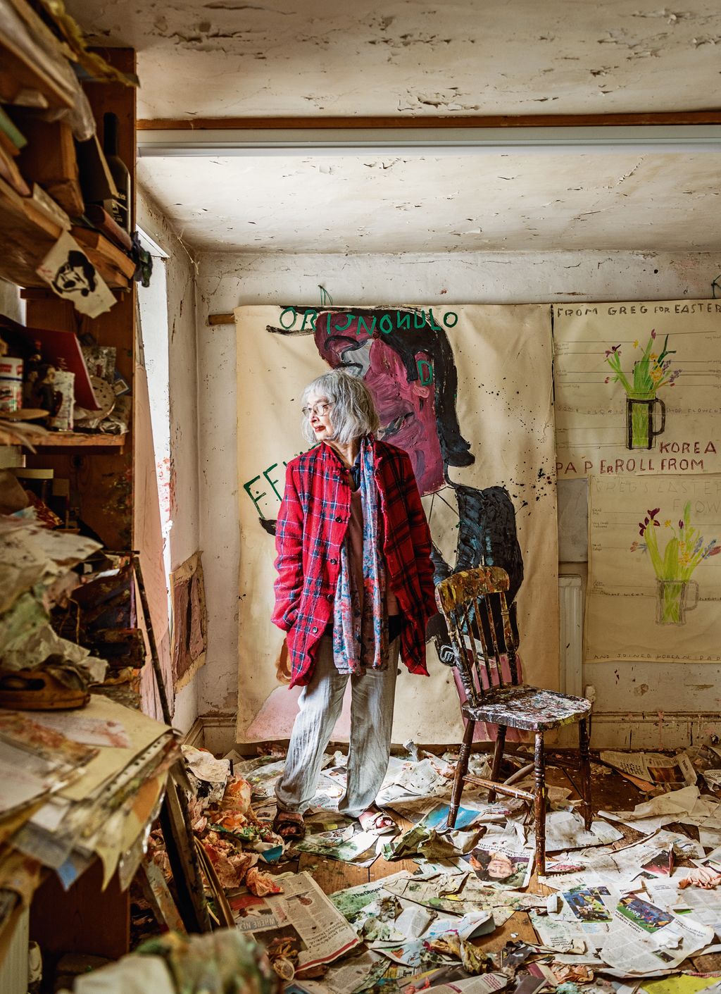 Image may contain Chair Furniture Person Clothing Footwear Shoe Accessories and Glasses