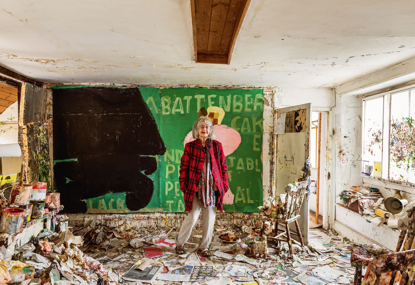 Image may contain Person Teen Chair Furniture and Vandalism