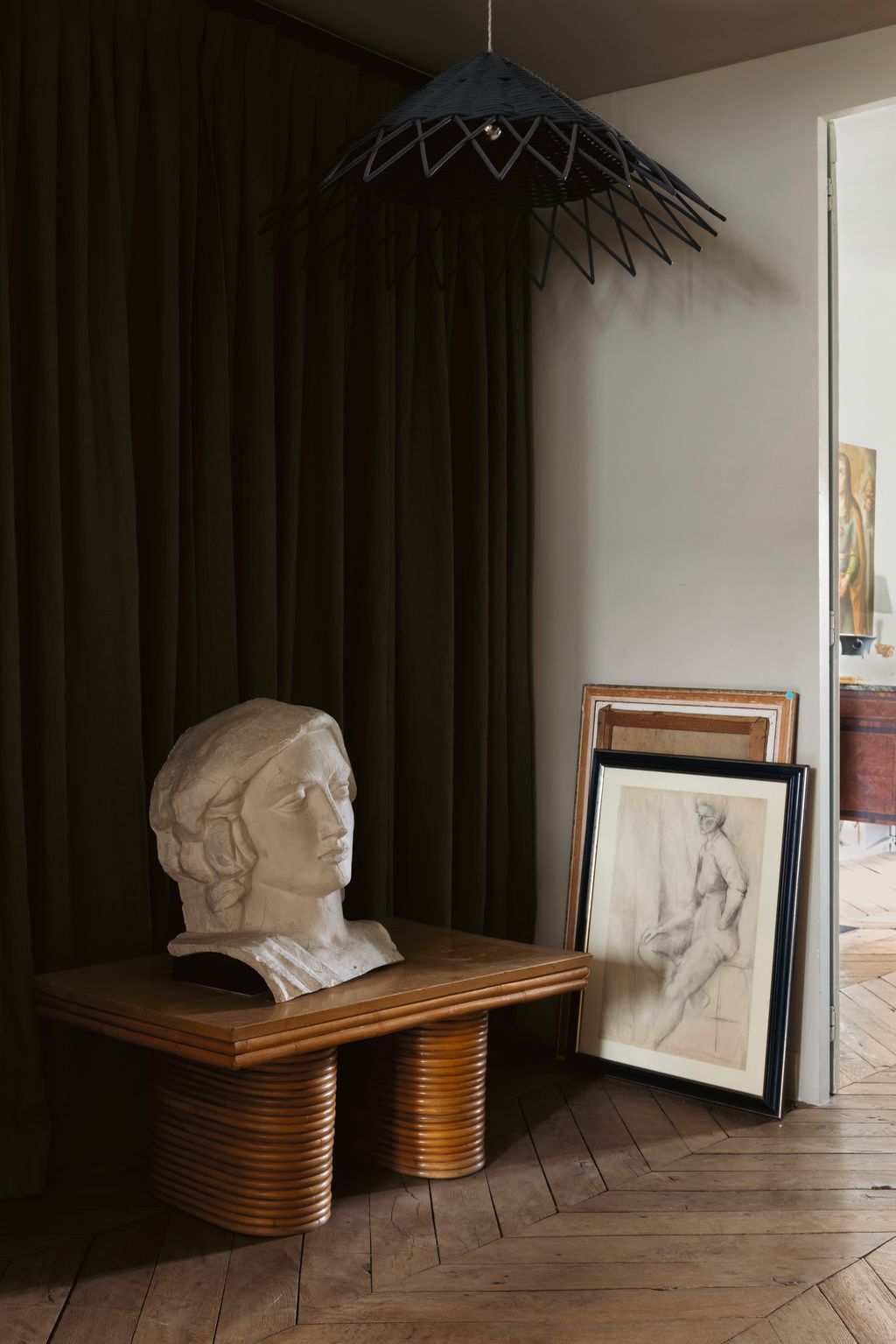 Image may contain Elizabeth Siddal Wood Art Painting Hardwood Person Indoors Interior Design Face and Head