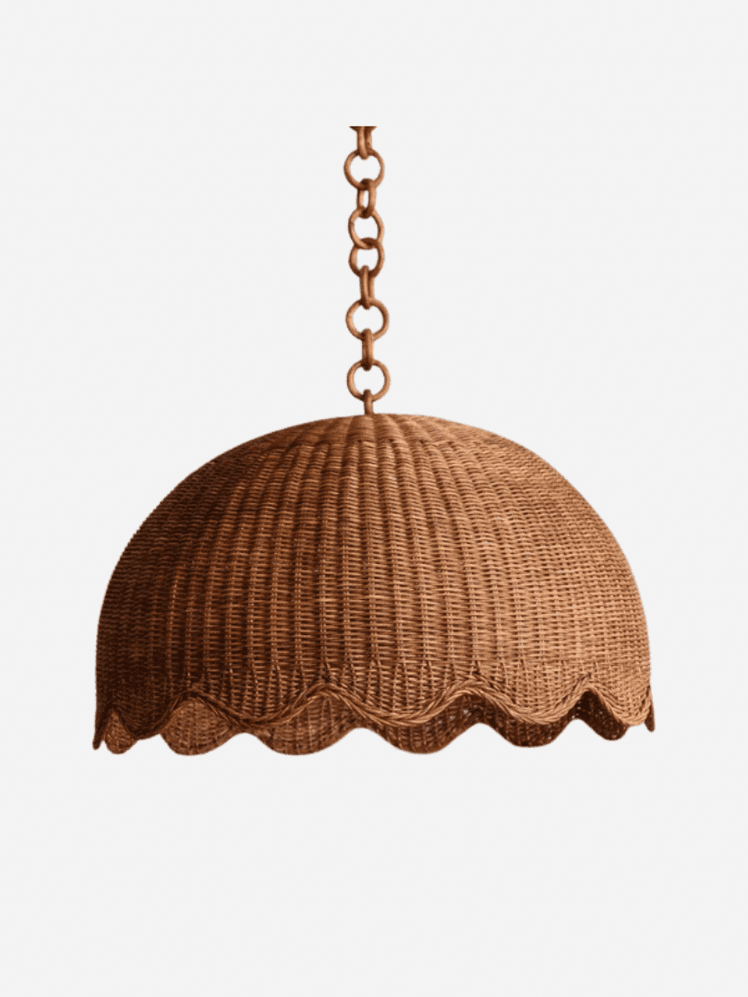 Image may contain: Lamp, Lampshade, and Chandelier