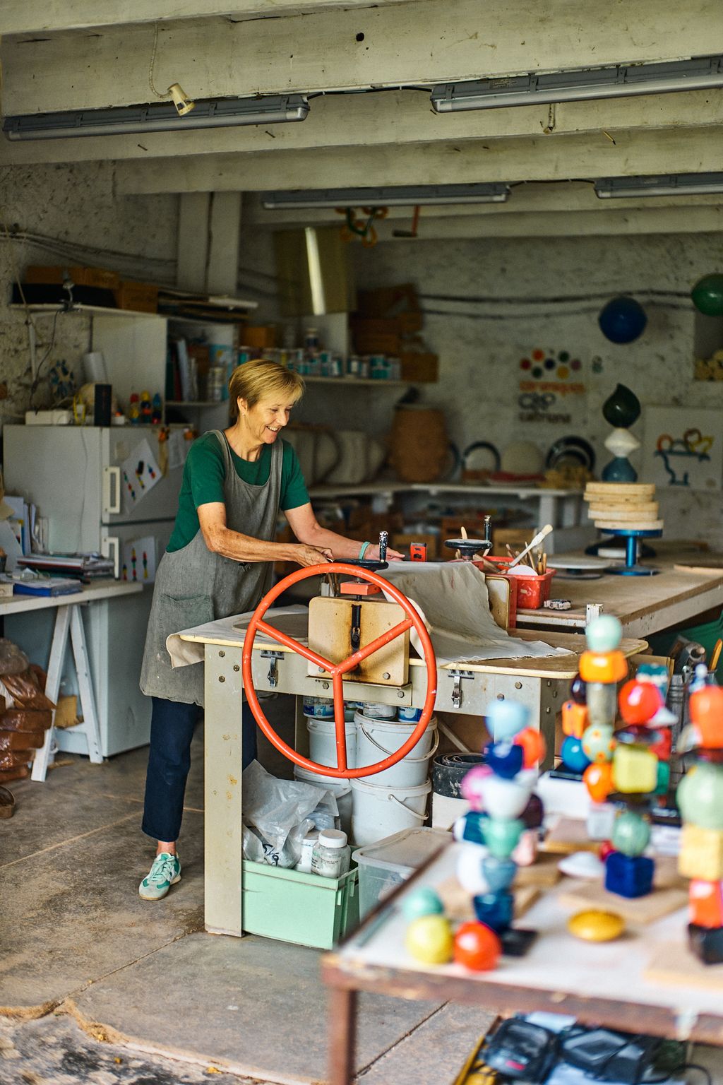 Image may contain Doris Gercke Architecture Building Factory Person Teen Clothing Footwear Shoe and Manufacturing