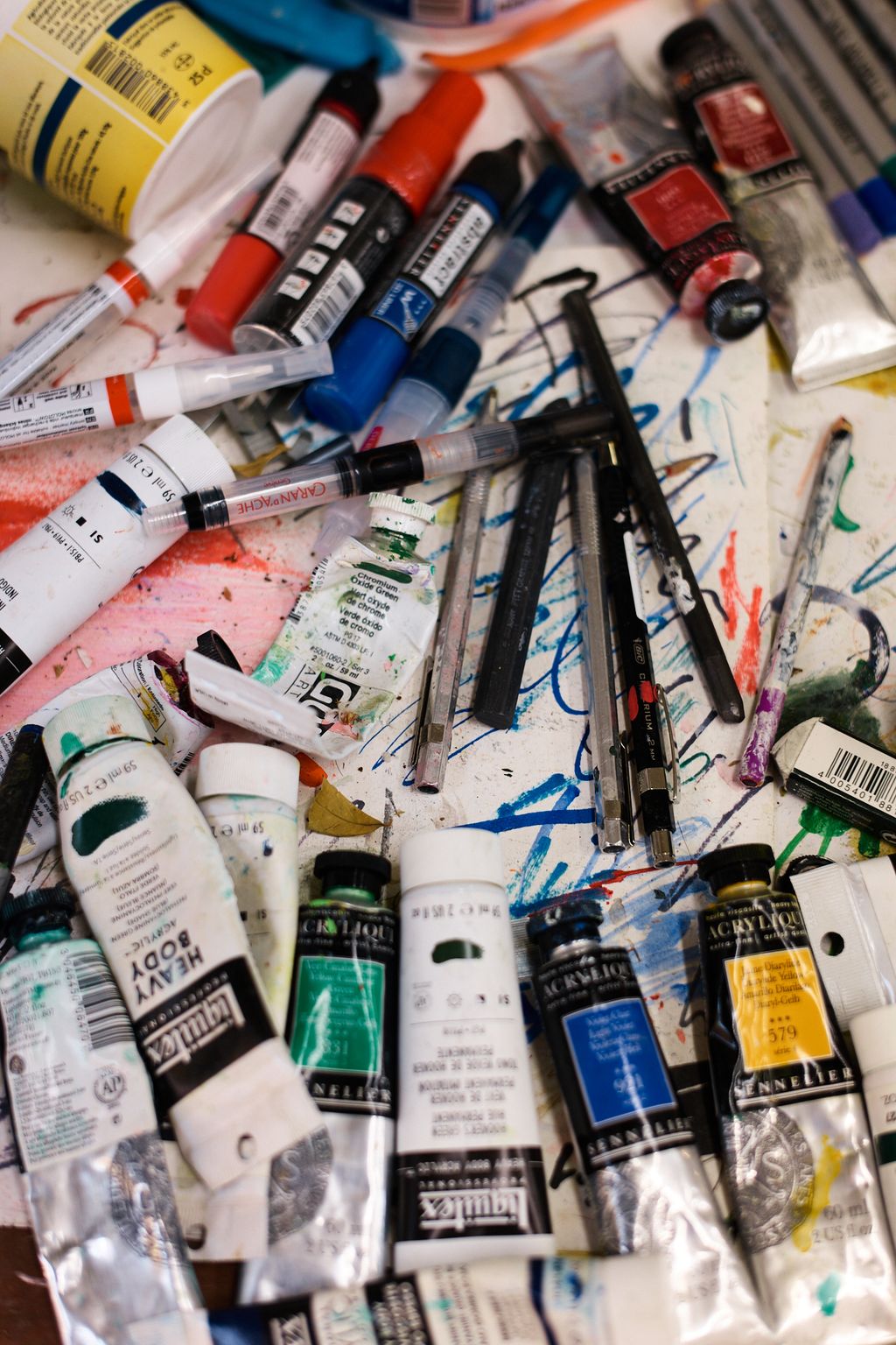 Image may contain Paint Container Pen Keyboard Musical Instrument and Piano