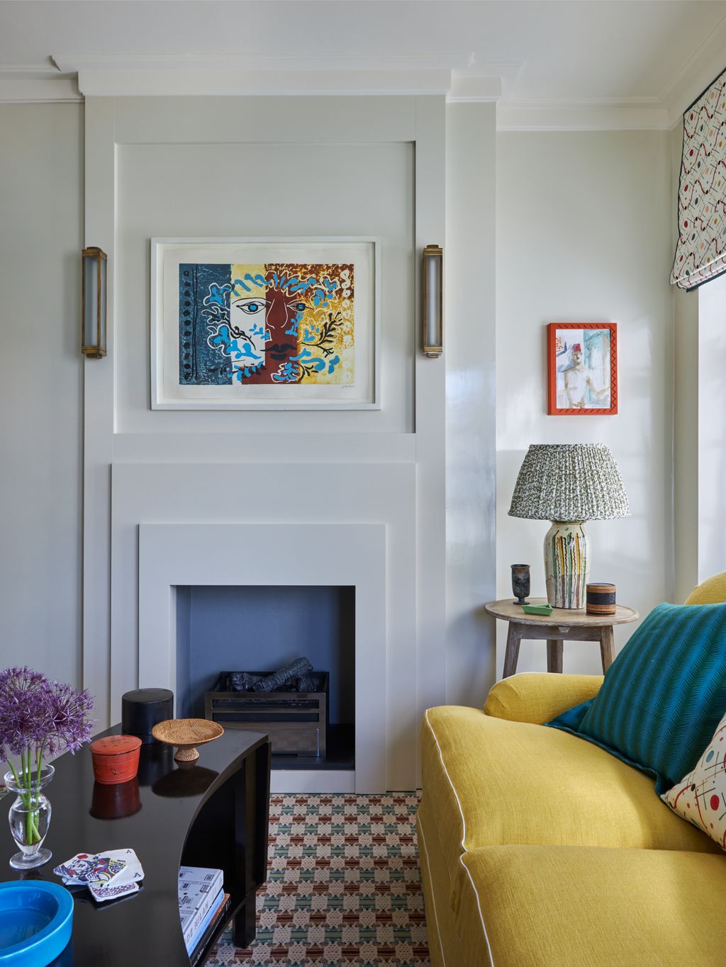 Image may contain Indoors Interior Design Architecture Building Furniture Living Room Room Lamp and Home Decor