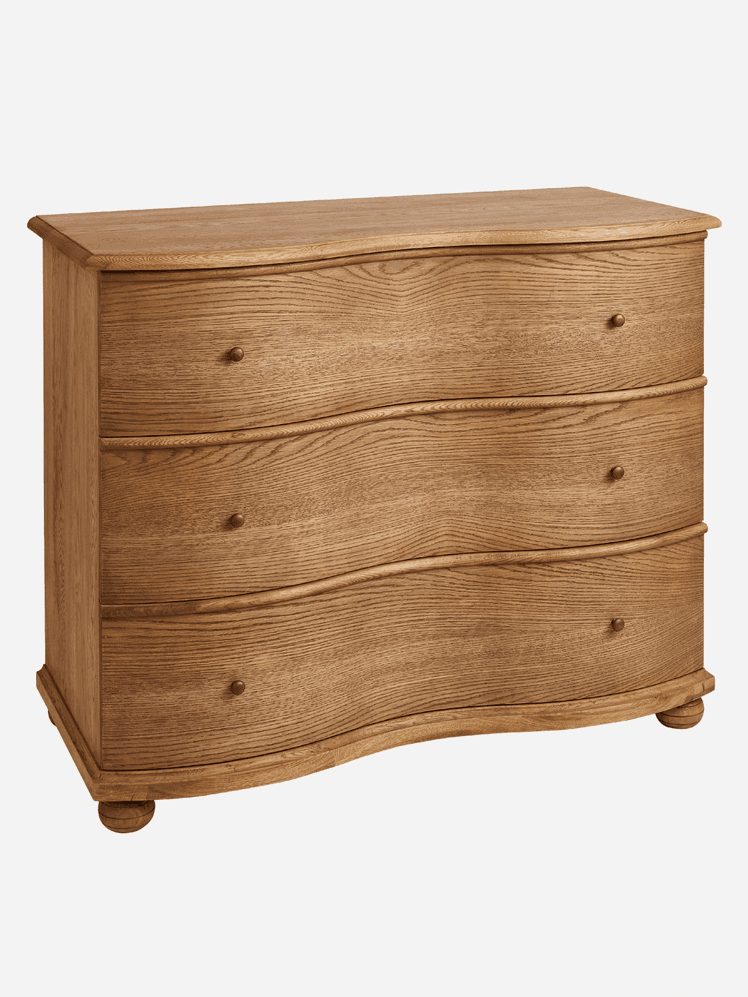 Image may contain: Drawer, Furniture, Cabinet, Dresser, Crib, and Infant Bed