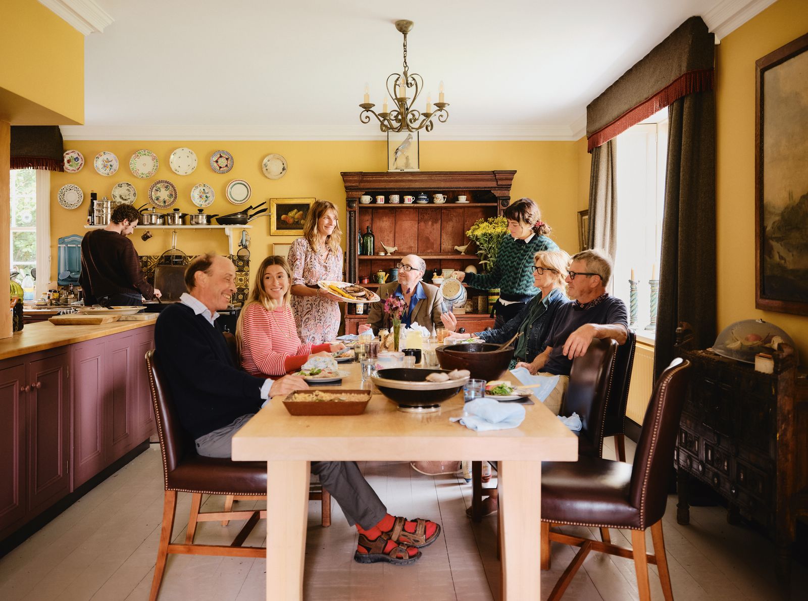 Image may contain Brigitte Heinrich Architecture Building Dining Room Dining Table Furniture Indoors Room and Table