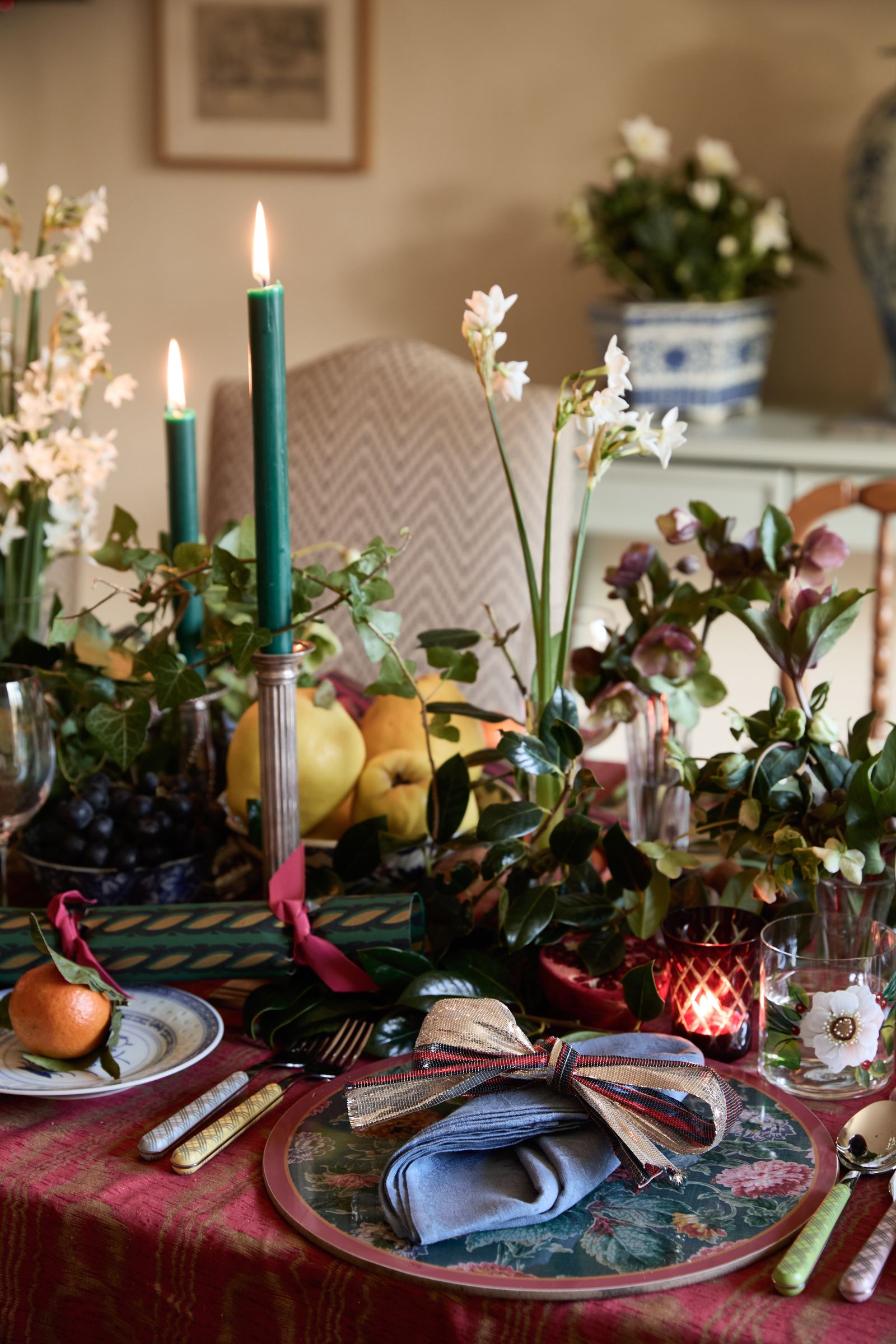 Image may contain Cutlery Spoon Art Painting Plate Fork Furniture Table Dining Table Tabletop and Candle