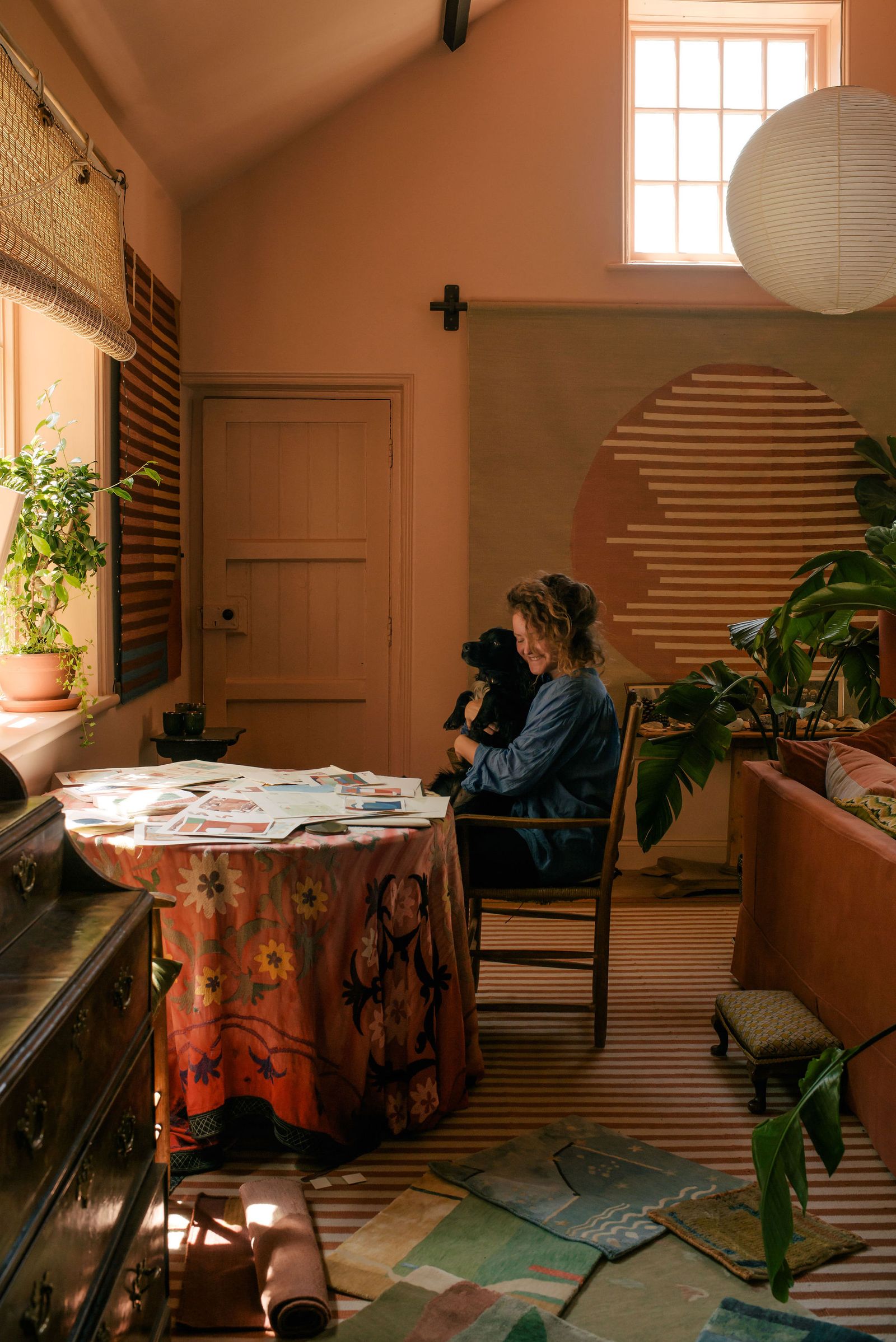 Image may contain Marisa Growaldt Desk Furniture Table Chair Architecture Building Dining Room and Dining Table