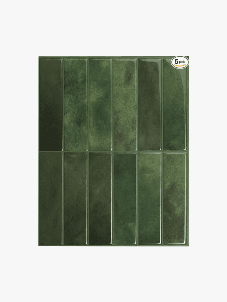 Emerald Green Peel and Stick Backsplash