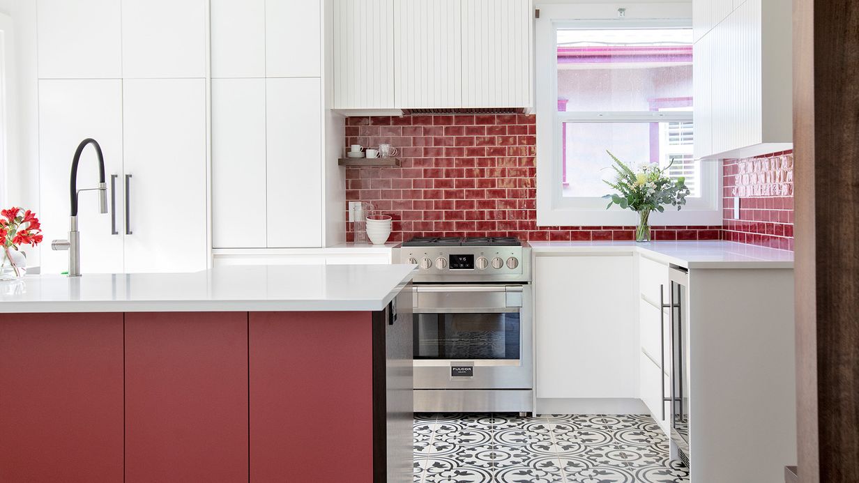 Image may contain: Indoors, Kitchen, Interior Design, Sink, and Sink Faucet